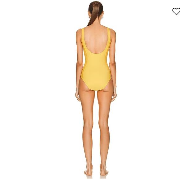 Moncler One Piece Swimsuit Yellow Small - Picture 3 of 13